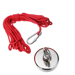 Magnete rotondo al neodimio D42MM con corda da 10 m 80 kg precio