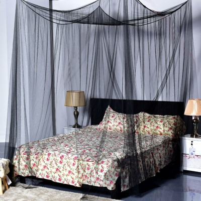 Zanzariera nera anti mosche zanzariera repellente per insetti zanzariera letto matrimoniale king size nero nero