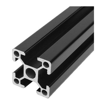 Telaio in alluminio estruso con scanalatura a T in alluminio nero Machifit per macchina per incisione laser CNC da 150 mm