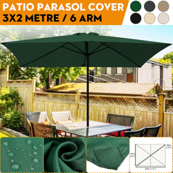 3x2m 6 bracci di ricambio per ombrellone da giardino copertura impermeabile protezione UV (beige) en oferta