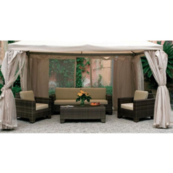 Ricambio set teli zanzariera moschiera per gazebo sahara mt.3x4 zanzariere - Salone precio