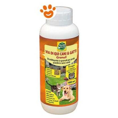 Repellente Disabituante Cani E Gatti Via Di Qui Granuli 1000 ML - Mondo Verde