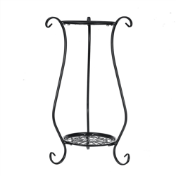 Supporto per piante da fiore in ferro a 2 strati Supporto da giardino Supporto per piante Espositori per fiori Supporto da giardino Decorazioni per precio