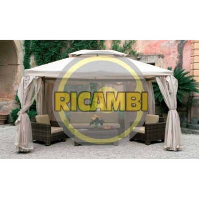 Ricambio set 4 teli laterali per gazebo sahara mt.3x4 - Salone