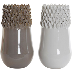 Vaso DKD Home Decor Gres Moderno (2 pcs) (17 x 17 x 32 cm) en oferta