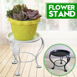 13.5x13cm Semplice mensola in metallo Vaso da fiori Supporto per piante Supporto per espositore Espositore da giardino per interni Patio all'aperto en oferta