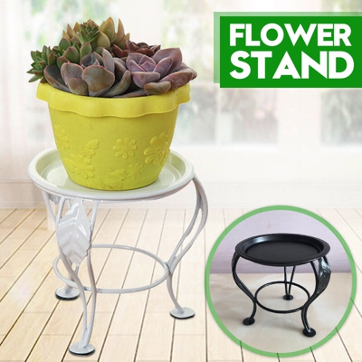 13.5x13cm Semplice mensola in metallo Vaso da fiori Supporto per piante Supporto per espositore Espositore da giardino per interni Patio all'aperto