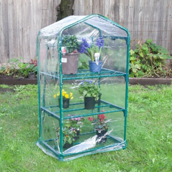 Grande serra da giardino con copertura in PVC a 4 livelli da 160 cm características