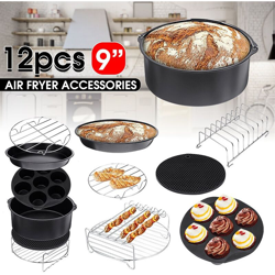 Accessori universali per friggitrice ad aria set da forno pirofila per pizza teglia per pizza spiedo 12 pezzi / set en oferta
