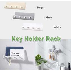 Portachiavi a parete Gancio Chiavi Scaffale da appendere Home Office Scaffale pensile Grigio Grigio Decor en oferta