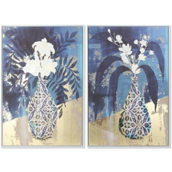 Quadro Tela Vaso (2 pcs) (83 x 4.5 x 123 cm) - Dkd Home Decor características
