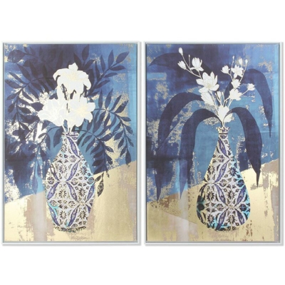 Quadro Tela Vaso (2 pcs) (83 x 4.5 x 123 cm) - Dkd Home Decor