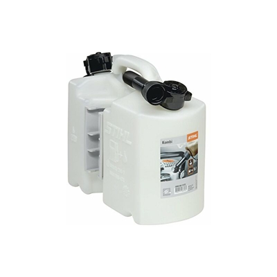 Stihl 8810120 Bidone combinato per 5L carburante e olio 3L, Trasparente