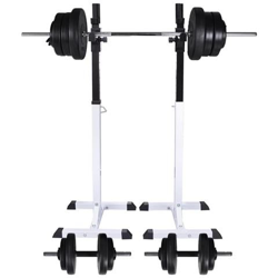 Stazione Per Squat Con Bilanciere E Set Di Manubri Da 60,5 Kg características