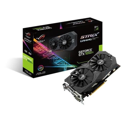 GeForce GTX 1050 Ti 4 GB GDDR5 Pci-E DVI Dual Link / HDMI / 1x Display Port STRIX Gaming OC