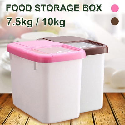 Contenitore per pasta in plastica per contenitori per alimenti secchi da 7,5 kg / 10 kg (caff¨¨, 20 kg)