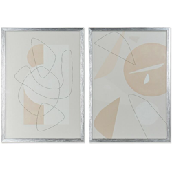 Quadro Abstract (2 pcs) (50 x 3 x 70 cm) - Dkd Home Decor características