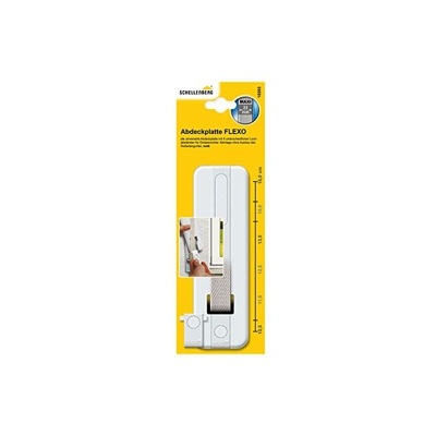 Schellenberg 10203 Copripiastra (tapparelle), modello Softline, distanza fra i fori: 13,5/16 cm, bianco