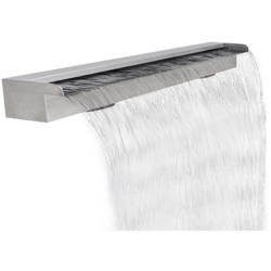 YOUTHUP Fontana a Cascata per Giardino Rettangolare Acciaio Inox 120 cm características