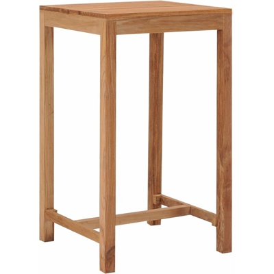 YOUTHUP Tavolo da Bar per Esterni 60x60x105 cm Legno Massello di Teak - Marrone