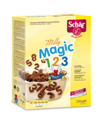 Schar Milly Magic 123 Croccanti Cereali Al Cacao Senza Glutine 250g en oferta
