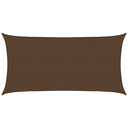 vidaXL Vela Parasole 160 g/m² Marrone 2,5x4,5 m in HDPE - Marrone en oferta