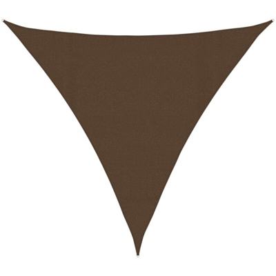 vidaXL Vela Parasole 160 g/m² Marrone 4,5x4,5x4,5 m in HDPE - Marrone