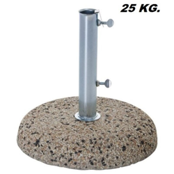 Base in cemento Porta Ombrellone da giardino 25 kg ghisa Verdelook - Grigio en oferta