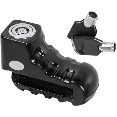 LEDLUX PT619581 Lucchetto Bloccadisco Antifurto Per Moto Scooter Bici Senza Allarme Con 2 Chiavi
