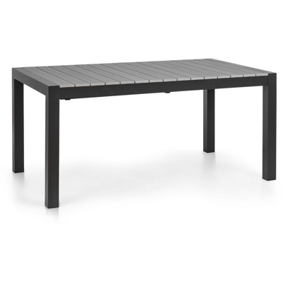 Menorca Expand Tavolo da Giardino 163 x 95 cm Alluminio Polywood antracite