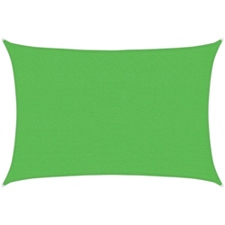 vidaXL Vela Parasole 160 g/m² Verde Chiaro 2,5x3,5 m in HDPE - Verde en oferta