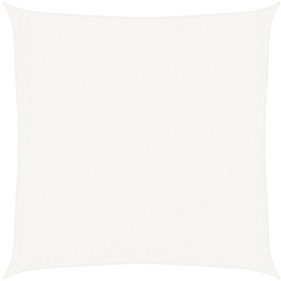 vidaXL Vela Parasole 160 g/m² Bianca 2,5x2,5 m in HDPE - Bianco