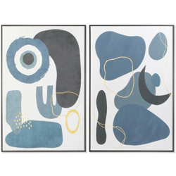 Quadro Tela Abstract (2 pcs) (83 x 4.5 x 123 cm) - Dkd Home Decor en oferta