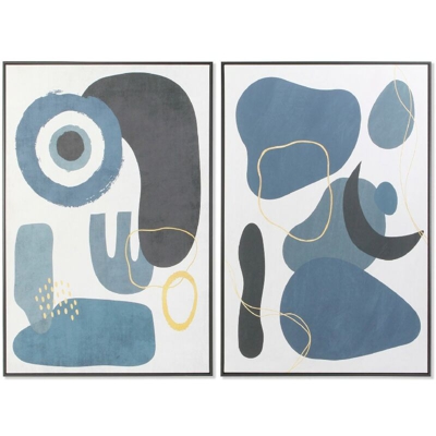 Quadro Tela Abstract (2 pcs) (83 x 4.5 x 123 cm) - Dkd Home Decor