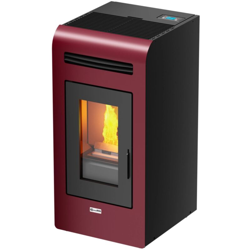 stufa a pellet canalizzata "vancouver 14c" bordeaux - canadian stove. precio