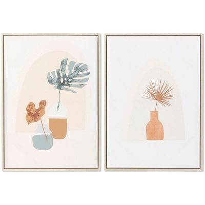 Quadro Tela Vaso (2 pcs) (53 x 4.5 x 73 cm) - Dkd Home Decor