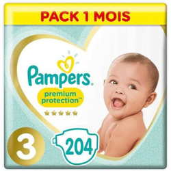 Premium Protection Taille 3 - 5 A 9 Kg - 204 Couches - Pack 1 Mois características