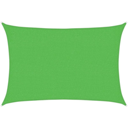 vidaXL Vela Parasole 160 g/m² Verde Chiaro 2x2,5 m in HDPE - Verde características