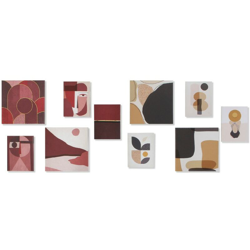 Quadro Tela Abstract (2 pcs) (15 x 2 x 20 cm) (25 x 2.5 x 25 cm) (25 x 2,5 x 25 cm) (15 x 2,5 x 20 cm) - Dkd Home Decor en oferta