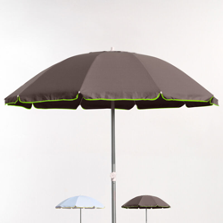 Ombrellone Mare Spiaggia 220 Cm in Cotone Pesante Antivento Ed Limitata Roma Fluo | Marrone características