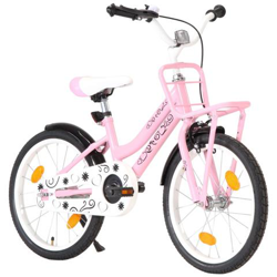 Bici Per Bambini Con Trasportino Frontale 18'' Rosa E Nera características