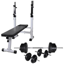 Panca Reclinabile Con Rack Bilanciere E Set Manubri 60,5 Kg características