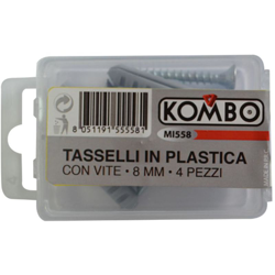 Tasselli In Plastica Con Vite 8Mm Pz 4 en oferta