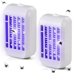 Set 2 Zanzariera Elettrica Anti Zanzare Mosche Luce 4 LED UV Elettroinsetticida características