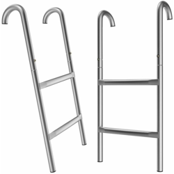 Scaletta per trampolino Monzana 66/76/90/110 cm 2-3 gradini Montaggio flessibile resistente ai raggi UV Scala di sicurezza Scala di accesso 61.5cm características