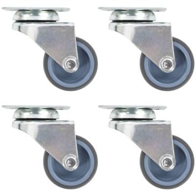 vidaXL Ruote Girevoli Gemellate 16 pz 50 mm