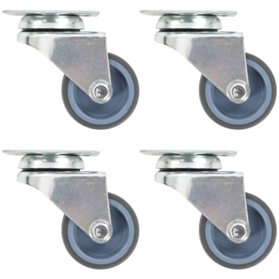 vidaXL Ruote Girevoli Gemellate 32 pz 50 mm