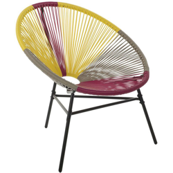 Sedia stil spaghetti rose giallo beige ACAPULCO precio