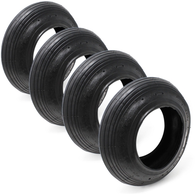 Set 4 copertoni 3.50 - 8 max 120kg Copertone per ruote carriola carretto