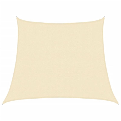 vidaXL Vela Parasole 160 g/m² Crema 3/4x3 m in HDPE - crema